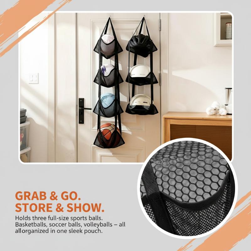 Настенная сетчатая сумка для х – обзор и цена Sports Equipment Garage Storage