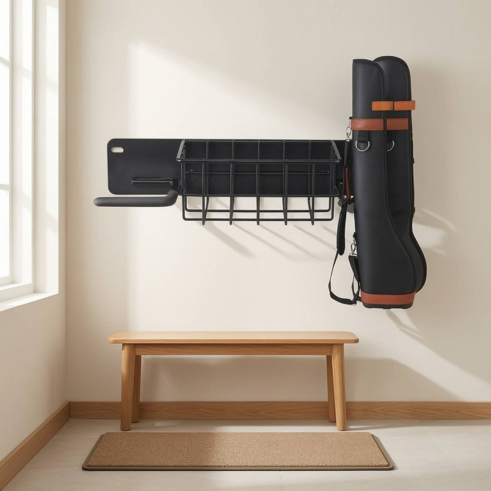 Настенная стойка для хранения  – обзор и цена Sports Equipment Garage Storage