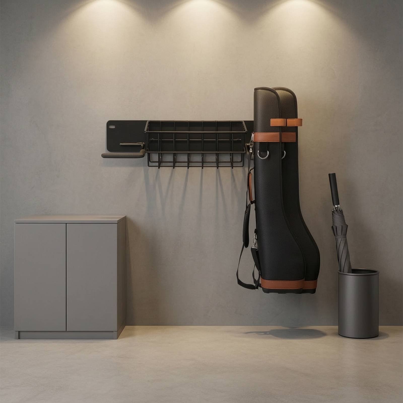 Настенная стойка для хранения  – обзор и цена Sports Equipment Garage Storage